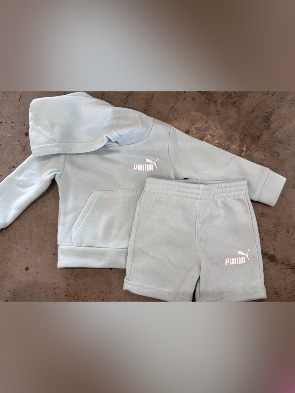 Puma Kids Light Blue Hoodie & Joggers Set